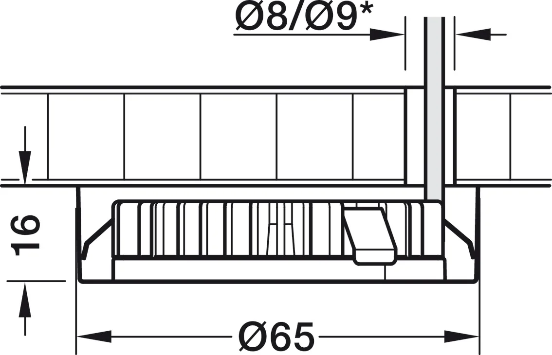 Opbouwbehuizing vierkant zilverkleurig t.b.v. de lampmodule opbouw onderbouwverlichting - HBS79 - Hbs00079 2 - HBS00079
