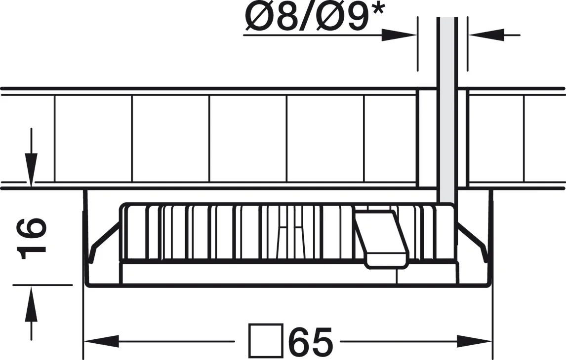 Opbouwbehuizing vierkant zilverkleurig t.b.v. de lampmodule opbouw onderbouwverlichting - HBS79 - Hbs00079 4 - HBS00079