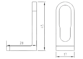Stanggeleider voor ventilatieroosters wit - HBS85 - Hbs00085 1 - HBS00085