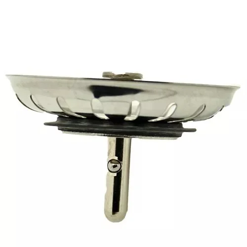 Korfplug verchroomd met gootsteenstop functie - HBS93 - Hbs00093 1 - HBS00093