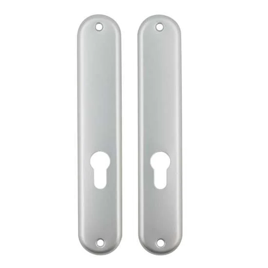 Langschilden ovaal met cilindergat (zonder krukgat) 220x40mm | per set - HBS122 - Hbs00122 - HBS00122