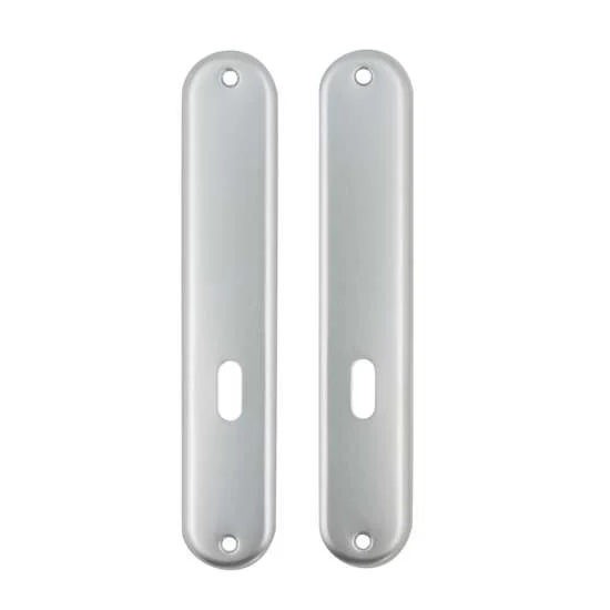 Langschilden ovaal met sleutelgat (zonder krukgat) 220x40mm | per set - HBS123 - Hbs00123 - HBS00123