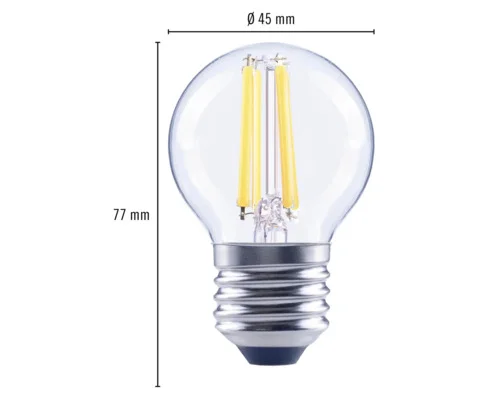 LED lamp E27/5,5W G45 warmwit helder - HBS151 - Hbs00151 2 - HBS00151