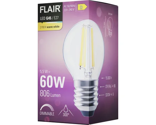 LED lamp E27/5,5W G45 warmwit helder - HBS151 - Hbs00151 3 - HBS00151