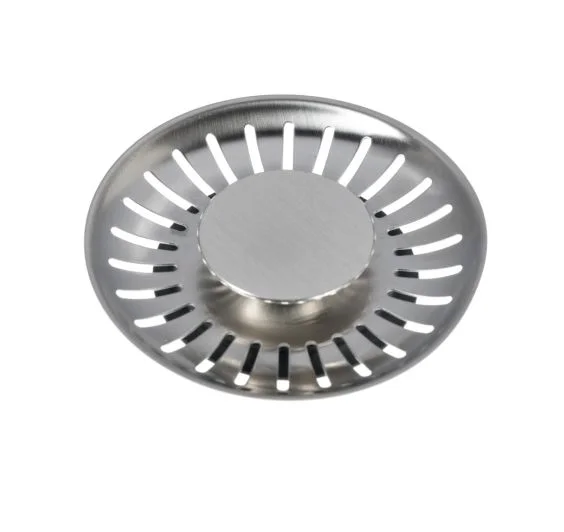 Korfplug met grote knop kleur RVS - HBS154 - R29831 k str pla v2112 - HBS00154
